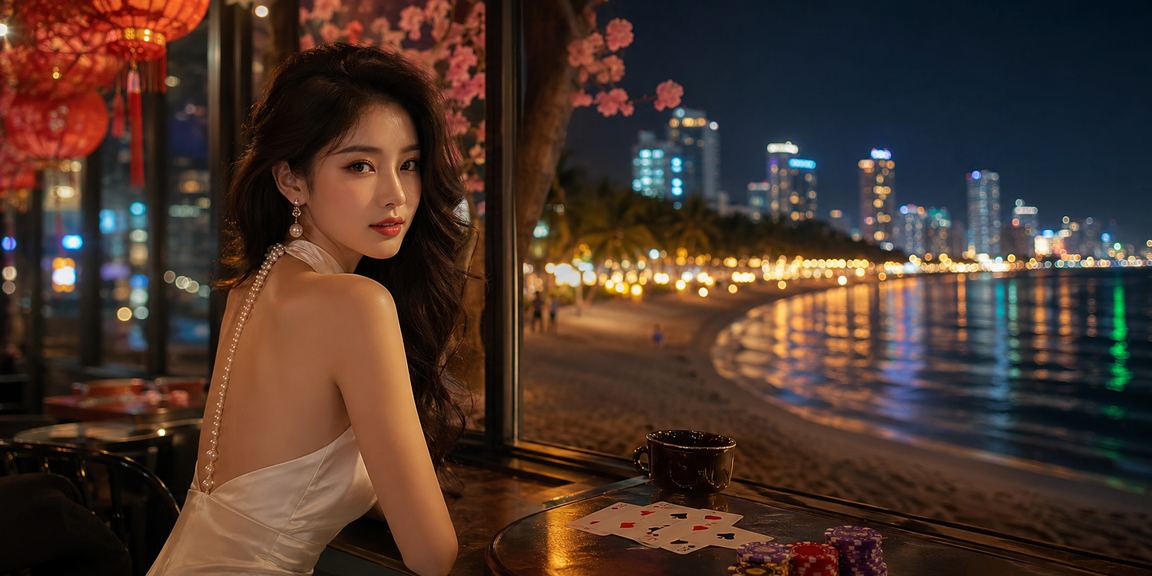 Người dùng chơi trò chơi bài trên điện thoại tại Mũi Né